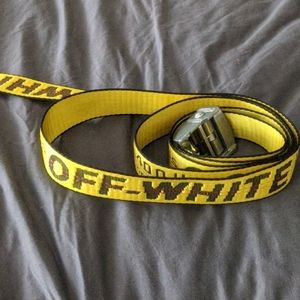 Off-white industrial belt